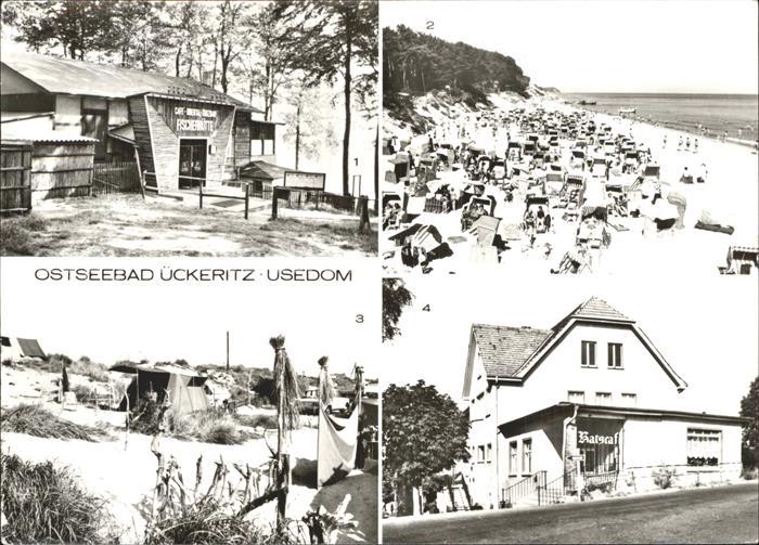 ueckeritz Usedom Fischerhuette Strand Campingplatz Ratscafe