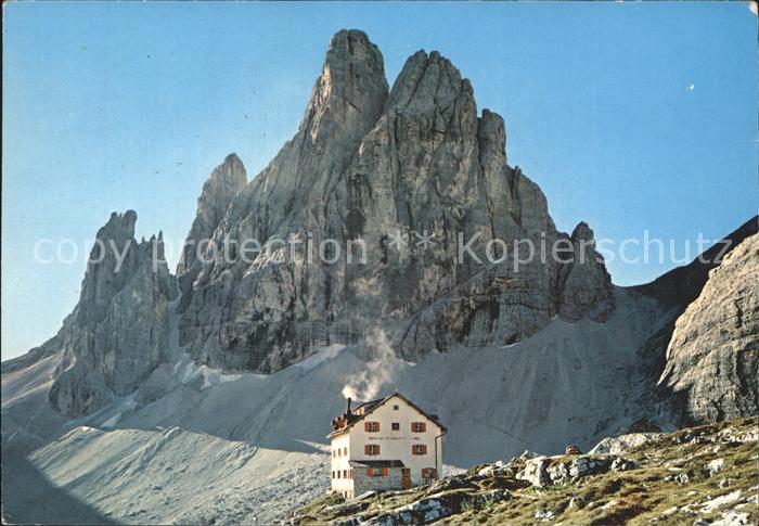 Sexten Sesto Suedtirol Zsigmondyhuette Zwoelferkofel Rifugio Zsigmondi Comici Ci