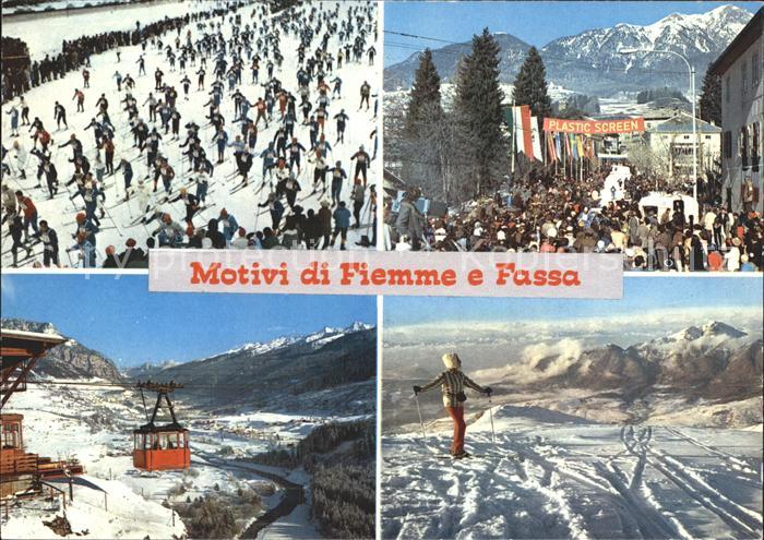 Skifahren Seilbahn Fiemme Fassa Cermis