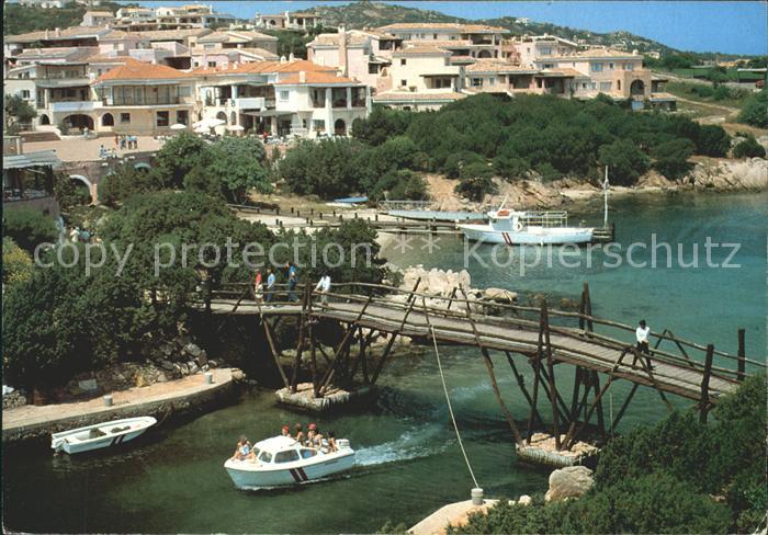 Porto Cervo Bruecke Motorboote