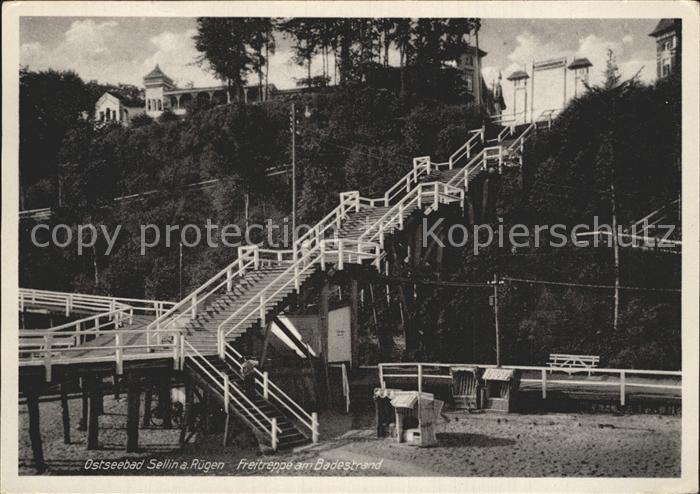 Sellin Ruegen Freitreppe Badestrand