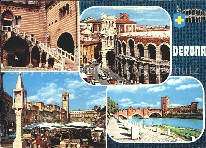 Verona Veneto Markt Gebaeude Bruecke