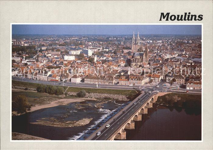 Moulins Allier Bruecke Teilansicht