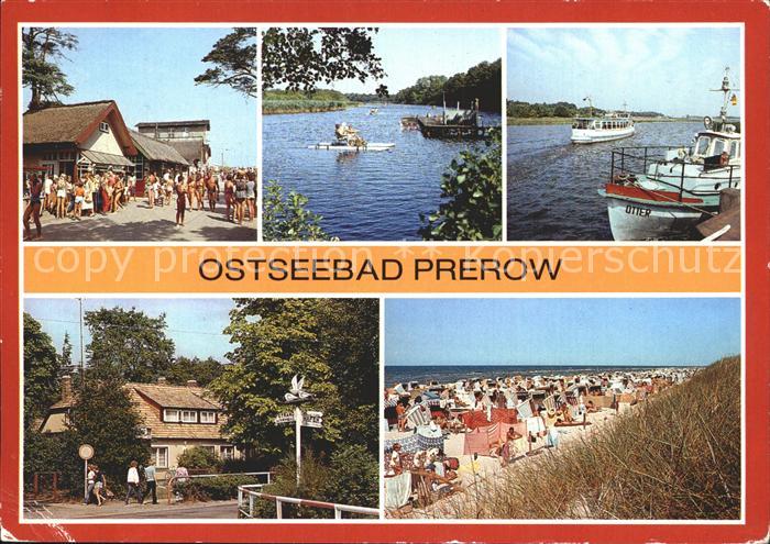 Prerow Ostseebad Strandweg Prerowstrom Hafen Cafe Strandeck