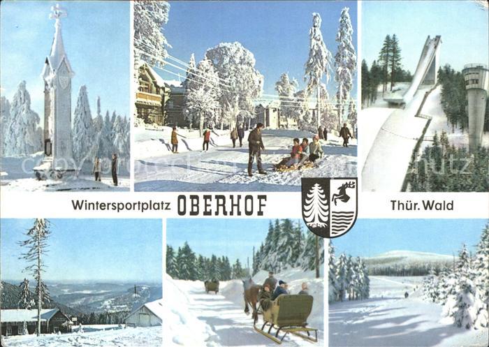 Oberhof Thueringen Sprungschanze Pferdeschlitten