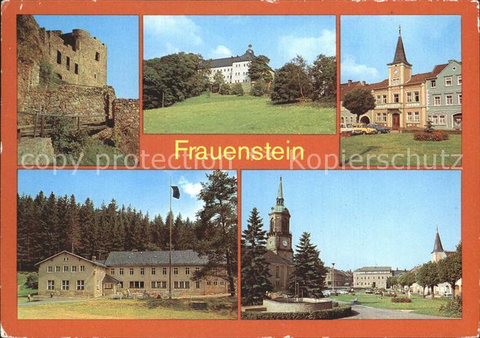 Frauenstein Sachsen Burgruine Schloss Rathaus