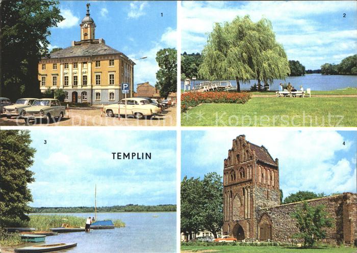 Templin Rathaus Stadtsee Luebbesee Prenzlauer Tor