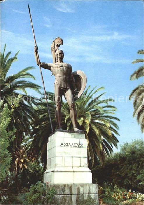 Kepkypa Corfu Statue Achilles