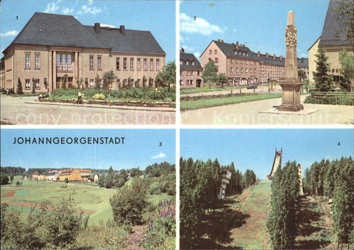 Johanngeorgenstadt Kulturhaus Karl Marx Postsaeule Ferienheime Schwefelwerk Erzg