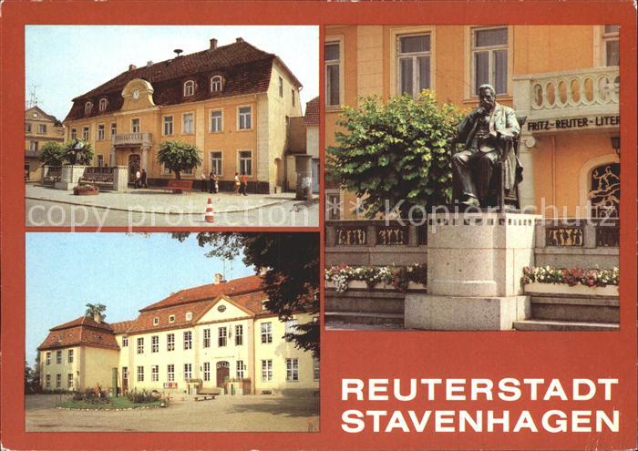 Stavenhagen Fritz-Reuter-Literatur-Museum Oberschule Denkmal