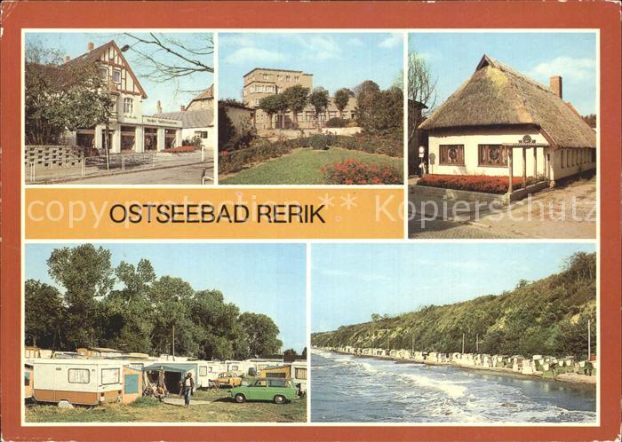 Rerik Ostseebad Bekleidungshaus Kurhaus Weinstube Campingplatz