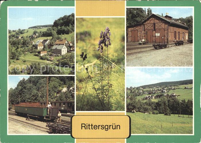 Rittersgruen Blauer Eisenhut Museum Oberrittersgruen Schmalspurbahnhof Hammerber