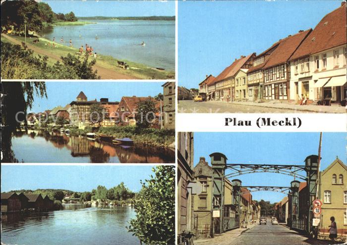 Plau Mecklenburg Seelust Strandstrasse Elde Karl-Marx-Strasse