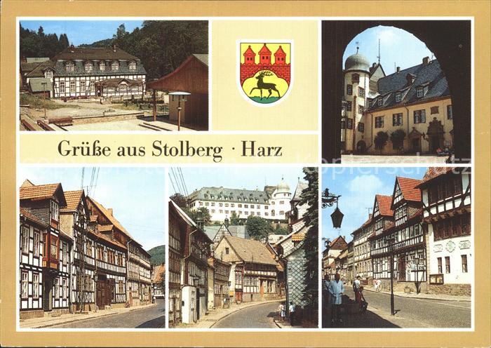 Stolberg Harz Gaststaette Waldfrieden Schlosshof Thomas-Muentzer-Gasse