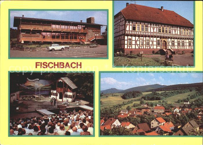 Fischbach Emsetal Thueringergebaeude Fachwerkhaus Bergbuehne