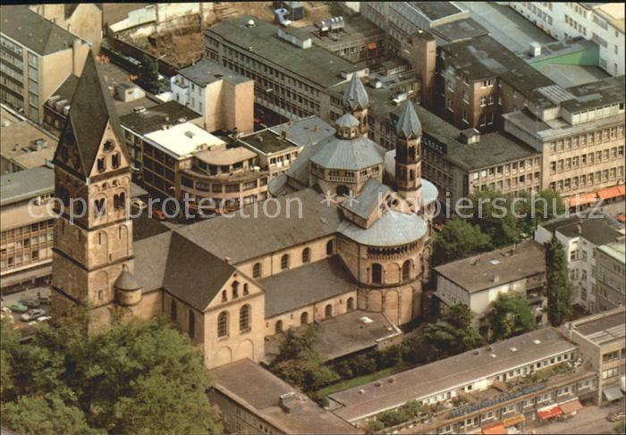 Koeln Rhein Basilika St. Aposteln Fliegeraufnahme