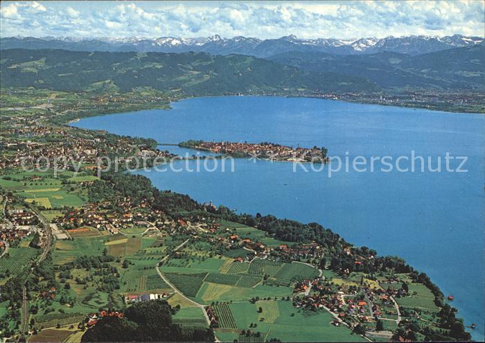 Lindau Bodensee Fliegeraufnahme Bregenzer Bucht