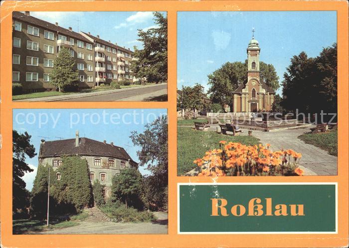 Rosslau Elbe Mitschurinstrasse Burg Schillerplatz Katholische Kirche
