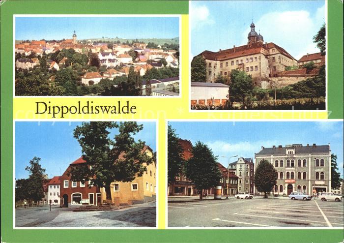 Dippoldiswalde Osterzgebirge Schloss Karl-Marx-Strasse Platz des Friedens