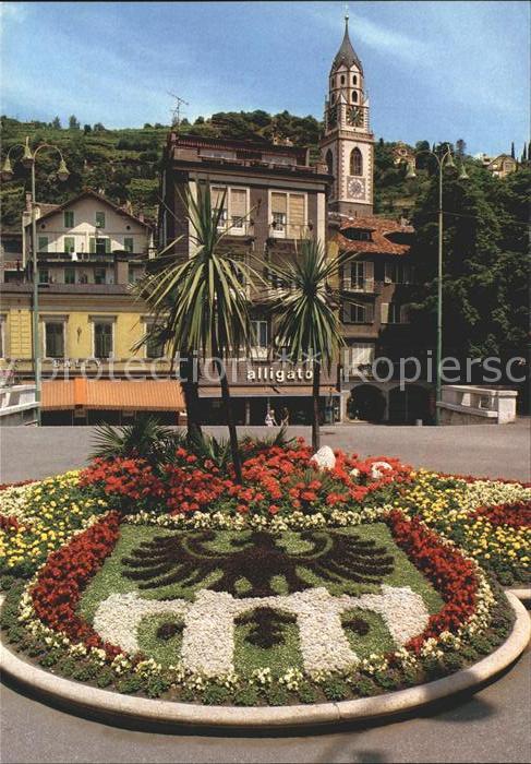 Meran Merano Adlerbeet Kurpromenade Pfarrturm