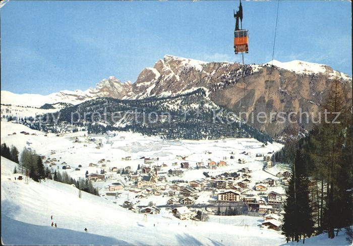 Val Gardena Selva Wolkenstein Seilbahn Ciampinoi