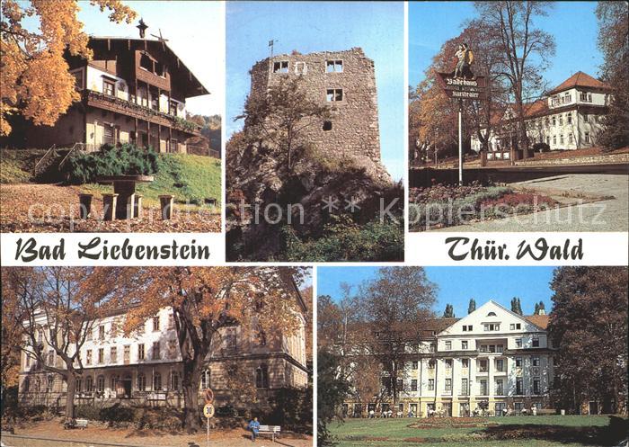 Bad Liebenstein Haus Feodora Ruine Liebenstein Kurheim Albert Schweitzer