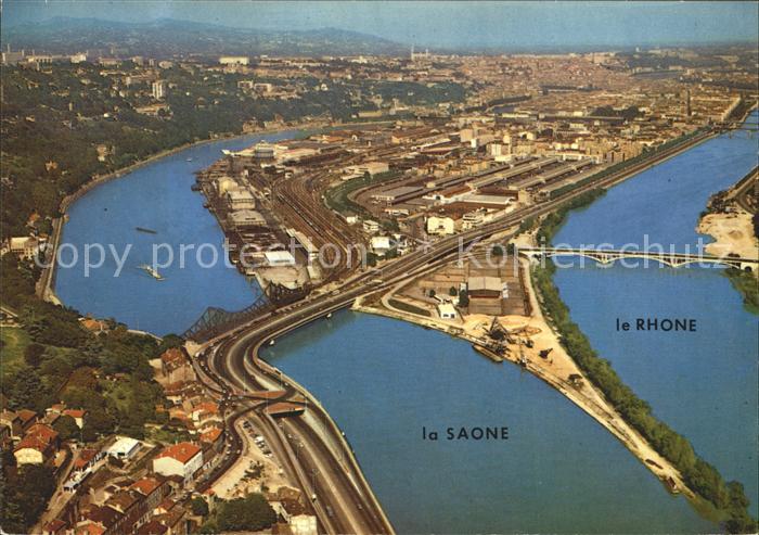 Lyon France Confluent Rhone Saone