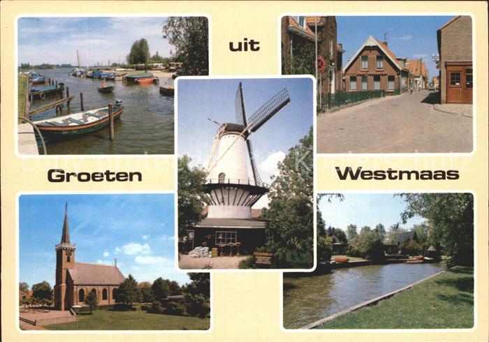 Westmaas Muehle Kirche Hafen