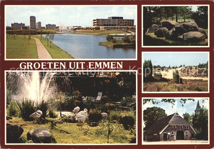 Emmen Netherlands Gebaeude Brunnen