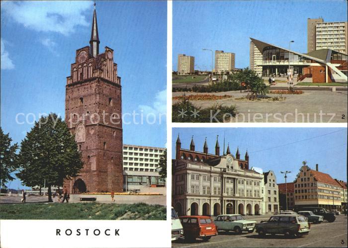 ROSTOCK  CITY Kroepeliner Tor Rathaus Haus Sonne