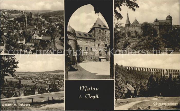 Mylau Gesamt mit Kuhberg Schloss Goeltzschtalbruecke