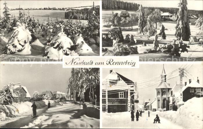 Neustadt Rennsteig Winteridalle Kirche Seilbahn