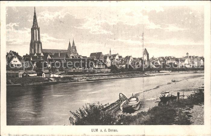 Ulm Donau Teilansicht mit Muenster