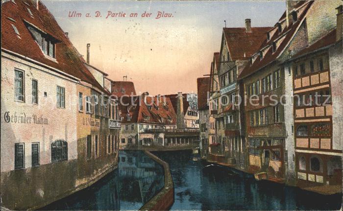 Ulm Donau Partie an der Blau