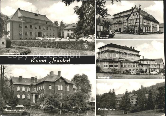 Jonsdorf Kurverwaltung Jonashof Genesungsheim VdN Kurheim