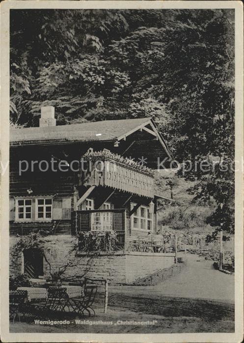 Wernigerode Harz Waldgasthaus Christianenthal