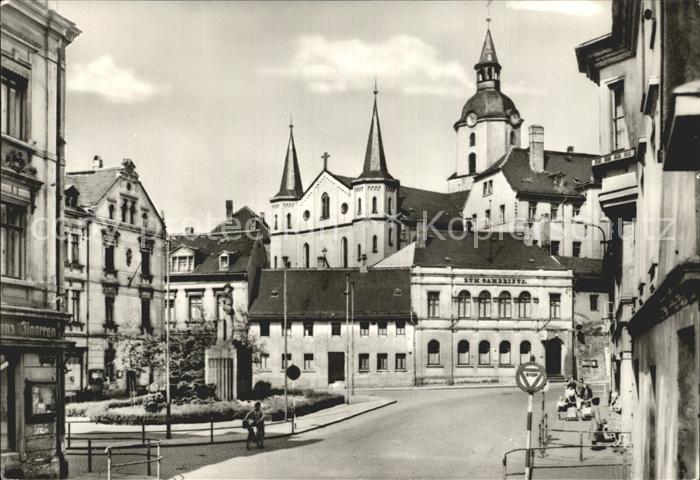 Meerane Teilansicht Kirche