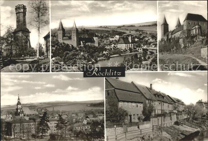 Rochlitz Sachsen Aussichtsturm Panorama Schloss Teilansicht