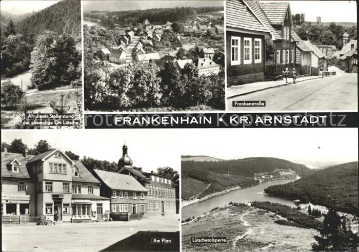 Frankenhain Thueringen Total Frankenstr Am Plan Luetschetalsperre