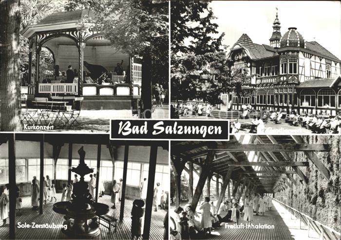 Bad Salzungen Kurkonzert Gradierwerk  Sole Zerstaeubung Freiluft Inhalation