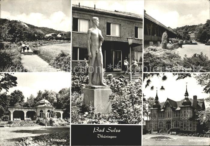 Bad Sulza Parkweg Plastik Der Badende Gradierwerk Trinkhalle Inhalatorium