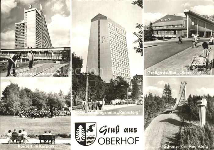 Oberhof Thueringen Inerhotel Panorama FDGB Heim Rennsteig Grossgaststaette Obere