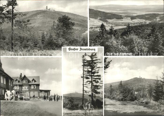 Grosser Inselsberg Gipfel Blick nach Brotteroda Inselberg Hotel