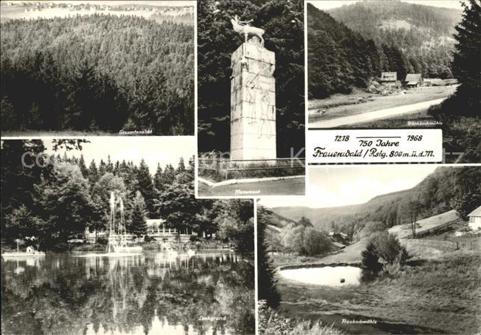 Frauenwald Thueringen Gesamt Traenkbachmuehle Monument Lenkgrund Fraubachmuehle