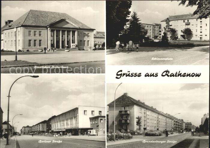 Rathenow Kulturhaus Schleusenplatz Berliner Str Brandenburger Str
