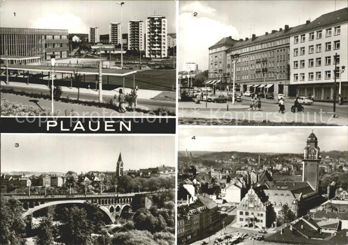 Plauen Vogtland Bahnhof Punkthaeuser Bahnofstr Centralhotel Friedensbruecke Rath