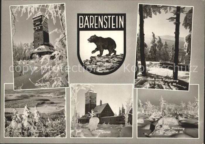 Baerenstein Annaberg-Buchholz Berghotel Wappen Fichtelbergblick Talsperre Cranza