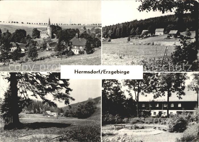 Hermsdorf Erzgebirge Kirche Teilansicht