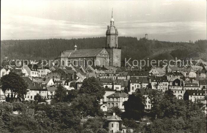 Annaberg-Buchholz Erzgebirge Teilansicht mit St Annenkirche