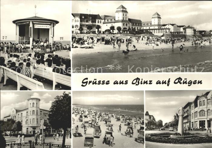Binz Ruegen Pavillon Strand Hotels Strassenpartie